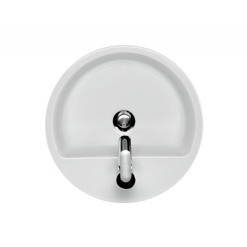 Lavoar Cersanit, Caspia, rotund pe blat, 44 cm, alb